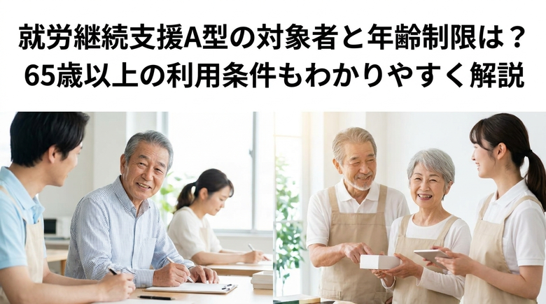 就労継続支援A型の対象者と年齢制限は？65歳以上の利用条件もわかりやすく解説