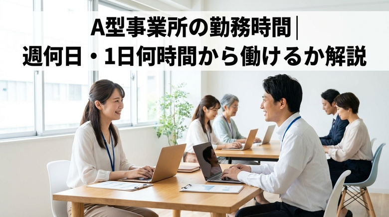 A型事業所の勤務時間｜週何日・1日何時間から働けるか解説