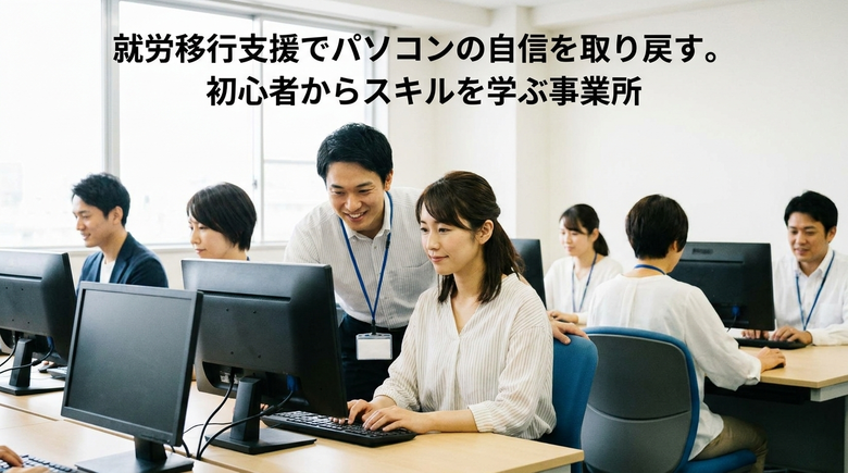就労移行支援でパソコンの自信を取り戻す。初心者からスキルを学ぶ事業所
