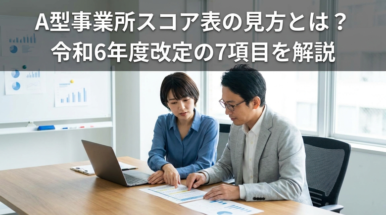 A型事業所スコア表の見方とは?令和6年度改定の7項目を解説