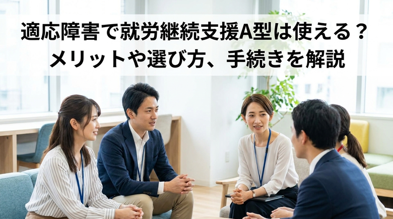 適応障害で就労継続支援A型は使える?メリットや選び方、手続きを解説