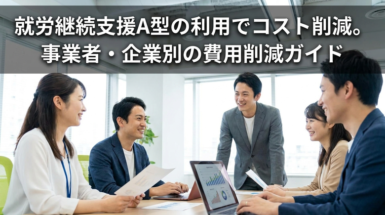 就労継続支援A型の利用でコスト削減。事業者・企業別の費用削減ガイド