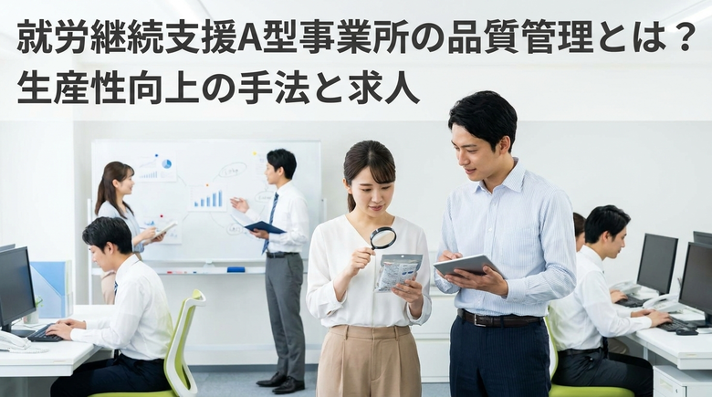 就労継続支援A型事業所の品質管理とは?生産性向上の手法と求人