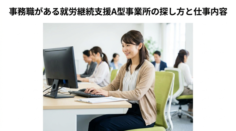 事務職がある就労継続支援A型事業所の探し方と仕事内容