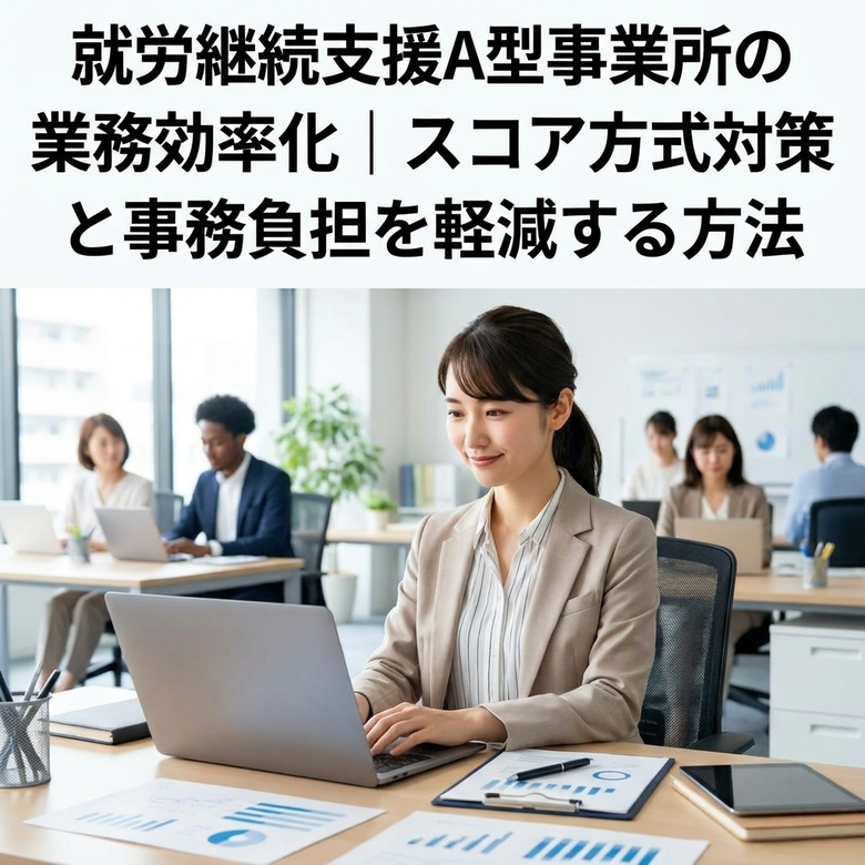 就労継続支援A型事業所の業務効率化|スコア方式対策と事務負担を軽減する方法