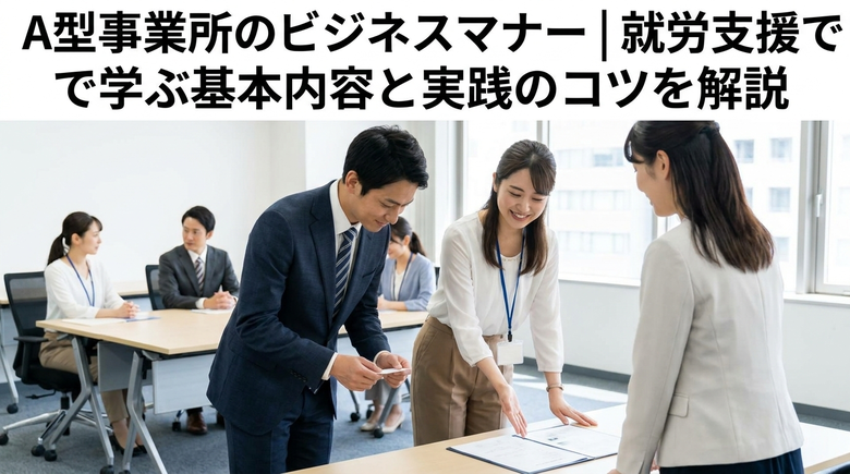 A型事業所のビジネスマナー|就労支援で学ぶ基本内容と実践のコツを解説