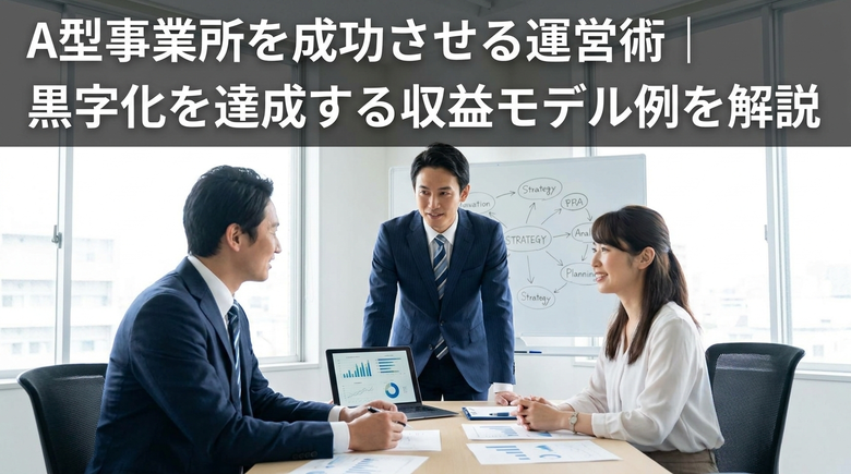 A型事業所を成功させる運営術|黒字化を達成する収益モデル例を解説